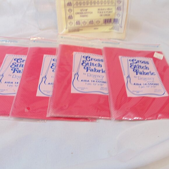 Lot of 5 Packs Aida Cloth 14 Count White Cross Stitch Fabric Craft Embroidery - Picture 4 of 4